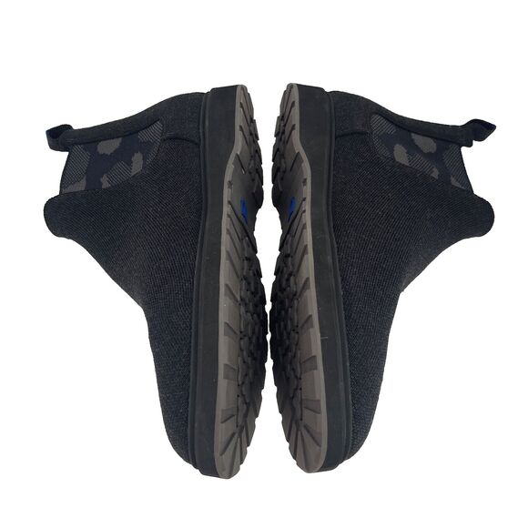 Rothys $259 Merino Wool Chelsea Ankle Boots Granite Gray Black Camo Mens Size 11 - Picture 6 of 8